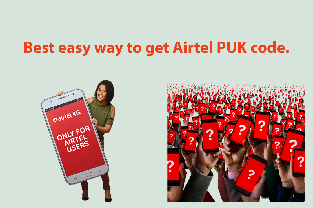 how to get airtel puk code through sms